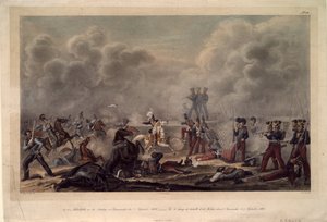 Sul campo di battaglia di Borodino davanti al villaggio di Semenovsky, 1820s da Christian Wilhelm Faber du Faur von