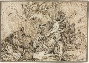 La deposizione recto, seconda metà del XVIII secolo da Christian Wink