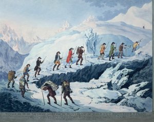 Horace-Benedict de Saussure scala la vetta del Monte Bianco nell
