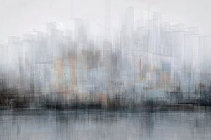 Riflessi sfocati della città
