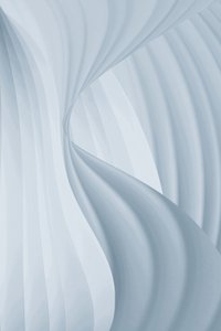 Curve sinuose blu da Christina Sillen