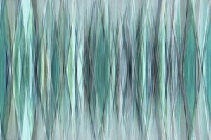 Linee sinuose color verde acqua da Christina Sillen
