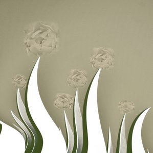 Delicate fioriture color crema da Christina Sillen