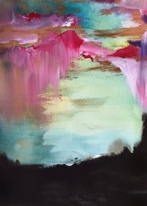 Cascata di colori astratta da Christine Lindstrom