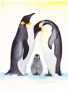 La dolce famiglia dei pinguini da Christine Lindstrom