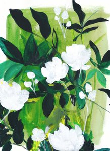 Rigogliosi fiori bianchi da Christine Lindstrom