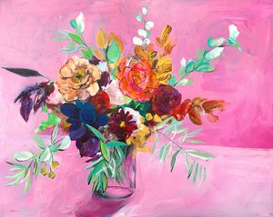 Bouquet floreale dai colori vivaci da Christine Lindstrom