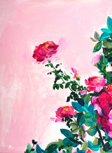 Un rigoglioso giardino di rose da Christine Lindstrom