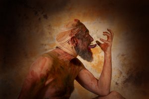 Espressione intensa da uomo barbuto da Christine von Diepenbroek