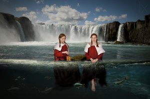 Sirene alla cascata da Christine von Diepenbroek