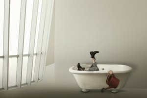 Un modo stravagante di innaffiare la vasca da bagno da Christine von Diepenbroek