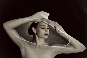 Ritratto sensuale in rete