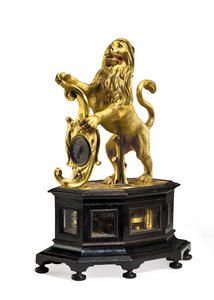Orologio a leone automa e a suoneria da Christoff Miller