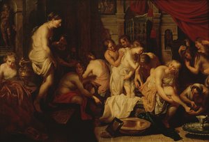 Donne che fanno il bagno da Christoffel Jacobsz van der Lamen