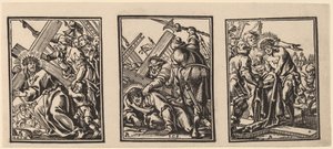 Tre Scene sulla Via del Calvario da Christoffel Jegher after Anthonis Sallaert