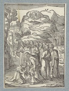 Cristo guarisce un lebbroso da Christoffel van Sichem (II)