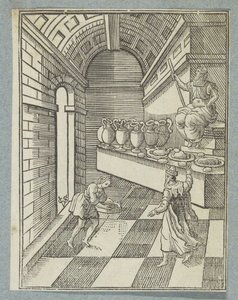 Daniele sparge cenere sul pavimento del tempio da Christoffel van Sichem (II)
