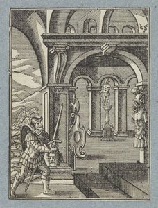 La testa di Saul viene portata nel tempio dei Filistei da Christoffel van Sichem (II)