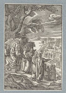 Ingresso a Gerusalemme da Christoffel van Sichem (II)