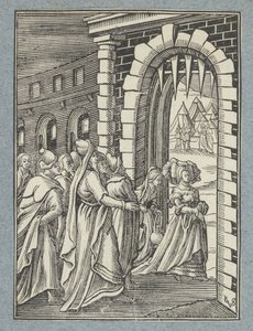 Giuditta e la sua ancella in viaggio verso Oloferne da Christoffel van Sichem (II)