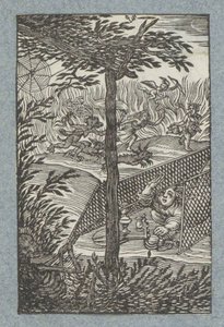 Bambino catturato nelle reti della Morte da Christoffel van Sichem (II)
