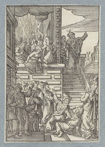 Pietro predica a Gerusalemme da Christoffel van Sichem (II)