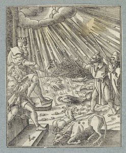 Peste del bestiame o peste di grandine e temporali da Christoffel van Sichem (II)
