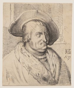 Ritratto fantasy di un vecchio con cappello da Christoffel van Sichem I