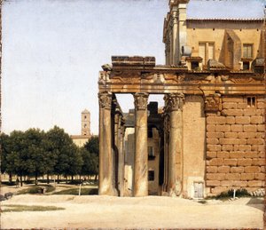Veduta della via Sacra, Roma da Christoffer Wilhelm Eckersberg