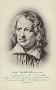 Bertel Thorvaldsen, scultore danese da Christoffer Wilhelm Eckersberg