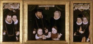Trittico di Johann Wilhelm von Sachsen, 1587 da Christoph Leutolph
