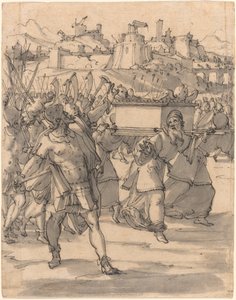 Giosuè e gli Israeliti davanti alle mura di Gerico