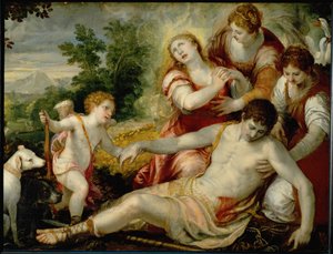 Morte di Adone ... (olio su tela) da Christoph Schwartz