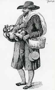 Venditore ambulante ebreo di Amburgo, XVIII secolo da Christoph Suhr
