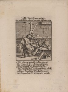 Il fabbricante di strumenti a fiato da Christoph Weigel the Elder