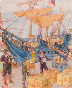 Porto con Balle di Tabacco da Christophe (1856 1945)