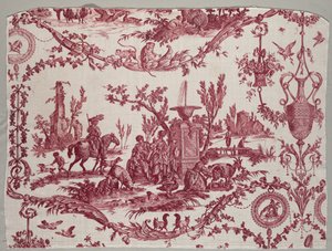 Frammenti di cotone stampato a lastra, c. 1789