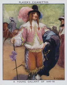 Un giovane galante del 1640-50 da Christopher (after) Clark