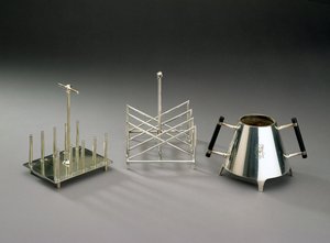 Porta toast con supporti verticali, prodotto da Hukin & Heath, 1878