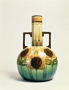 Vaso, decorato da Clarissa Ault, c.1890