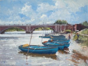 Ormeggi a Hampton Court, 2011 da Christopher Glanville