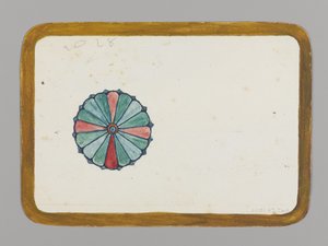 Crisantemo stilizzato (verso), c.1880