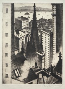Tempio di New York da Christopher Richard Wynne Nevinson