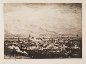 Londra da Parliament Hill, pub. 1923 da Christopher Richard Wynne Nevinson