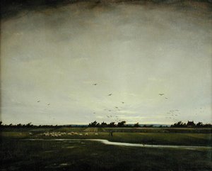 Un paesaggio inglese, Romney Marsh da Christopher Richard Wynne Nevinson