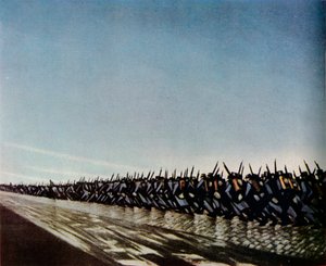 Colonna in marcia, 1915. 1943 da Christopher Richard Wynne Nevinson