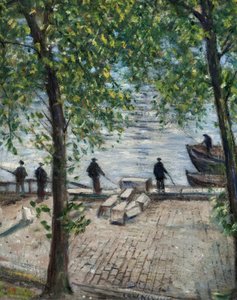 Pescatori sulla Senna, 1939 da Christopher Richard Wynne Nevinson