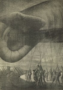 Abbassamento di un Pallone di Osservazione di Notte, 1918