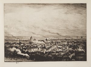 Londra da Parliament Hill, pub.1923 da Christopher Richard Wynne Nevinson