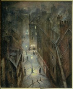 Crepuscolo a Soho, c.1924 da Christopher Richard Wynne Nevinson
